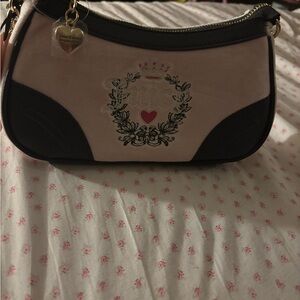 Juicy Couture Pink and Black Women's Bag
